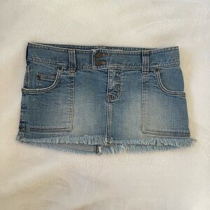 Abercrombie & Fitch Light Blue Denim Mini Skirt